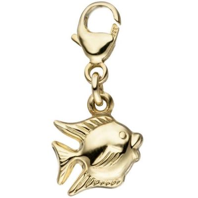 Einhänger Charm Fisch 333 Gold Gelbgold Anhänger Goldcharm | 46337 / EAN:4053258308509