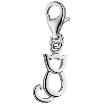 Einhänger Charm Katze 925 Sterling Silber | 52271 / EAN:4053258458402