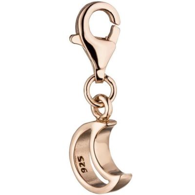 Einhänger Charm Mond 925 Sterling Silber rotgold vergoldet | 46390 / EAN:4053258319758