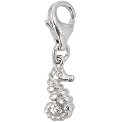 Einhänger Charm Seepferdchen Seepferd 925 Sterling Silber rhodiniert | 32765 / EAN:4053258095126