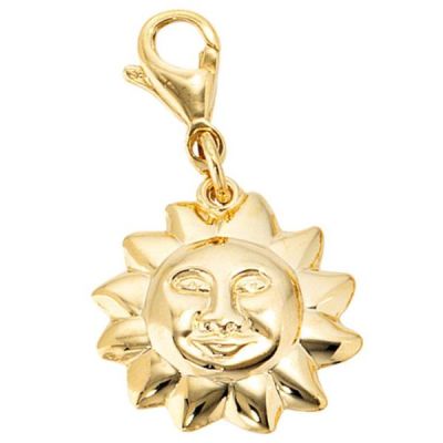 Einhänger Charm Sonne 333 Gold Gelbgold | 37640 / EAN:4053258046265