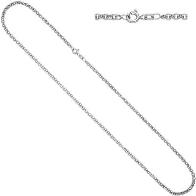 Erbskette 925 Sterling Silber 2,5 mm 50 cm Halskette Federring | 31479 / EAN:4053258103869