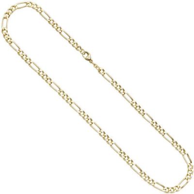 Figarokette 333 Gelbgold 2,8 mm 42 cm Halskette Goldkette Karabiner | 36264 / EAN:4053258063620