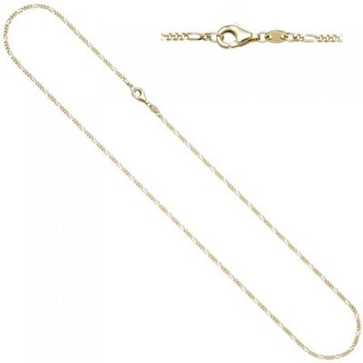 Figarokette 333 Gelbgold diamantiert 1,7 mm 50 cm Halskette Goldkette | 50944 / EAN:4053258356807