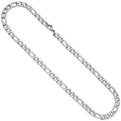 Figarokette Edelstahl 50 cm Kette Halskette Karabiner | 52161 / EAN:4053258458303