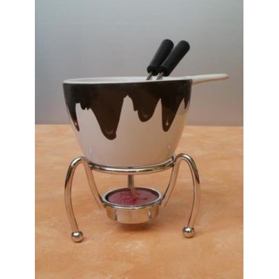 Fondue-Set mit Schoko-Dekor | 1542 / EAN:4019581580470