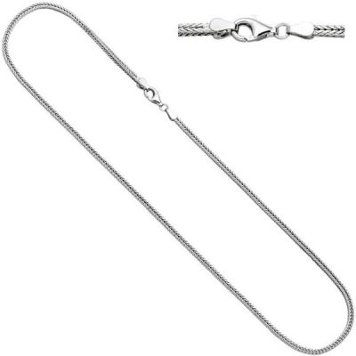 Fuchsschwanzkette 925 Silber 2,5 mm 45 cm Halskette Karabiner | 47189 / EAN:4053258319475