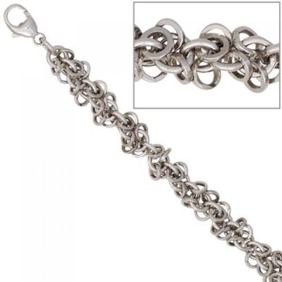 Fußkettchen Fußkette 925 Sterling Silber rhodiniert 26 cm Karabiner | 43191 / EAN:4053258261705