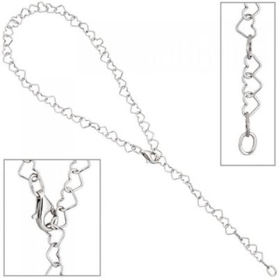 Fußkettchen Fußkette mit Anhänger Herz 925 Sterling Silber 27 cm | 47187 / EAN:4053258319451