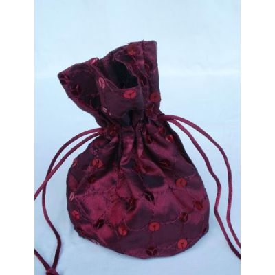 Geschenkbeutel mit Pailletten in Rot, 14 x 9 cm | 1221 / EAN:4019581135977