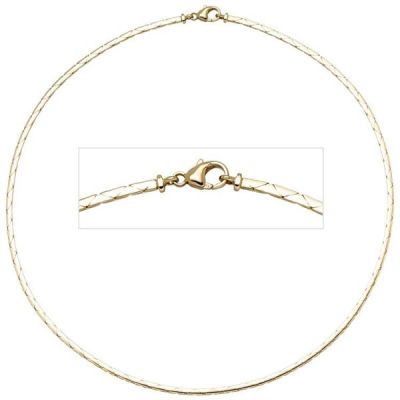 Halskette Kette 585 Gold Gelbgold 45 cm - 2,1 mm Goldkette Karabiner | 32368 / EAN:4053258063965