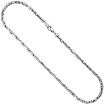 Halskette Kette 925 Sterling Silber rhodiniert 45 cm Silberkette Karabiner | 40961 / EAN:4053258224373