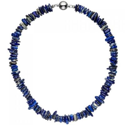 Halskette Kette Lapislazuli 44 cm Lapislazulikette Steinkette | 49506 / EAN:4053258342039