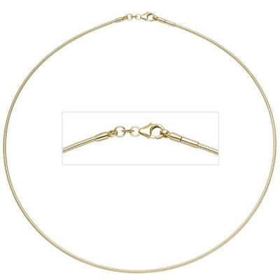 Halsreif 333 Gelbgold 1,5 mm 42 cm Halskette Goldhalsreif Karabiner | 30442 / EAN:4053258066065