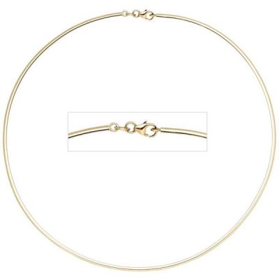 Halsreif 333 Gelbgold 2 mm 42 cm Gold Kette Halskette Karabiner | 26738 / EAN:4053258065945