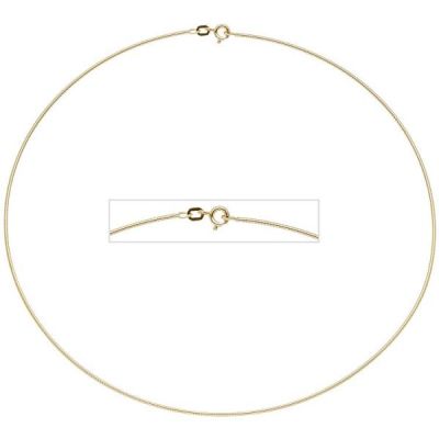 Halsreif 925 Sterling Silber gold vergoldet 1,1 mm 42 cm Kette Halskette | 46831 / EAN:4053258311899