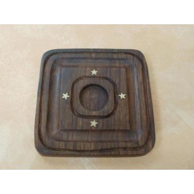 Holzhalter für Duftölflaschen 10 x 10 cm | 1105 / EAN:4019581177601