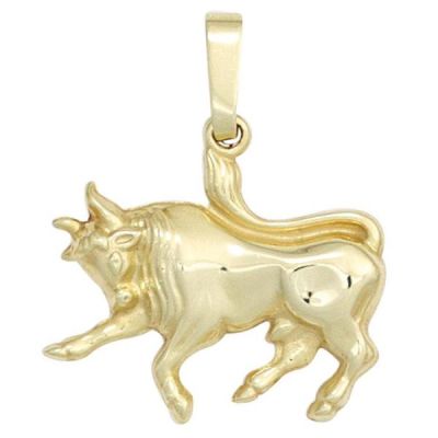 Kettenanhänger Sternzeichen Stier 333 Gelbgold | 42855 / EAN:4053258257012