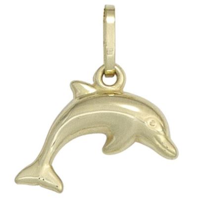 Kinder Anhänger Delfin 333 Gold Gelbgold Kinderanhänger | 42917 / EAN:4053258257623