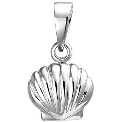 Kinder Anhänger Muschel 925 Sterling Silber Silberanhänger | 52642 / EAN:4053258512593