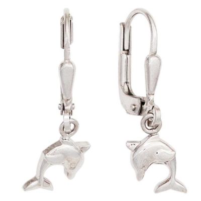 Kinder Boutons Delfin 925 Sterling Silber Ohrringe Ohrhänger | 40095 / EAN:4053258211397