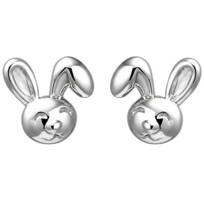 Kinder Ohrstecker Hase 925 Sterling Silber Ohrringe Kinderohrringe | 52645 / EAN:4053258511435