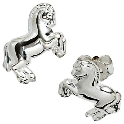 Kinder Ohrstecker Pferd Pferde 925 Sterling Silber Ohrringe Kinderohrringe | 40106 / EAN:4053258211502