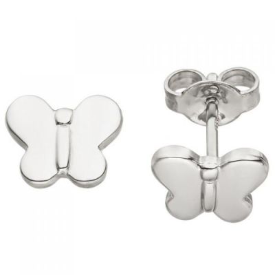 Kinder Ohrstecker Schmetterling 925 Sterling Silber Ohrringe Kinderohrringe | 50374 / EAN:4053258354643