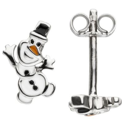 Kinder Ohrstecker Schneemann 925 Sterling Silber Kinder-Ohrringe | 53348 / EAN:4053258519783