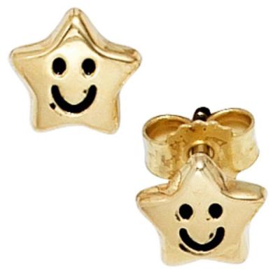 Kinder Ohrstecker Stern Sterne 333 Gold Gelbgold Ohrringe Kinderohrringe | 36033 / EAN:4053258085257