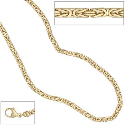 Königskette 333 Gelbgold 3,2 mm 42 cm Halskette goldkette Karabiner | 30569 / EAN:4053258062890