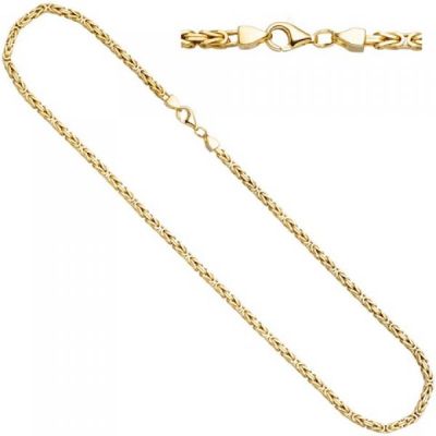 Königskette 925 Sterling Silber gold vergoldet 3,2 mm 45 cm Halskette | 49130 / EAN:4053258339176