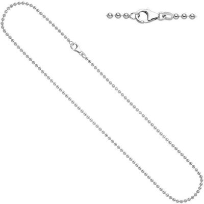 Kugelkette 925 Silber 2,5 mm 45 cm Halskette Silberkette Karabiner | 36440 / EAN:4053258101773