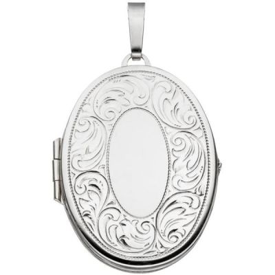 Medaillon 925 Sterling Silber rhodiniert teilmattiert 39,9 mm hoch | 40504 / EAN:4053258217382