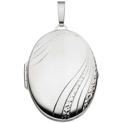 Medaillon oval 925 Sterling Silber Anhänger zum ffnen | 28966 / EAN:4053258093269