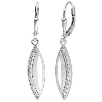 Ohrhänger 925 Sterling Silber 24 Zirkonia Ohrringe Boutons Silberohrringe | 52424 / EAN:4053258508251