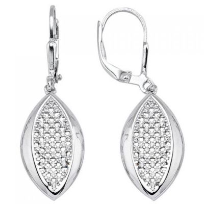 Ohrhänger 925 Sterling Silber 78 Zirkonia Ohrringe Boutons Silberohrringe | 52395 / EAN:4053258460696