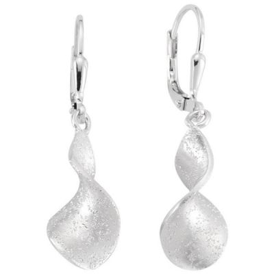 Ohrhänger 925 Sterling Silber matt Ohrringe Boutons Silberohrringe | 52422 / EAN:4053258460610