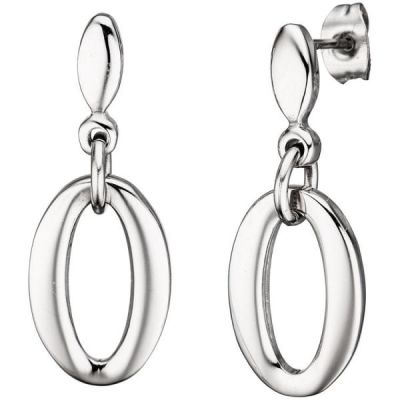 Ohrhänger oval Edelstahl Ohrringe Ohrstecker | 45496 / EAN:4053258299180