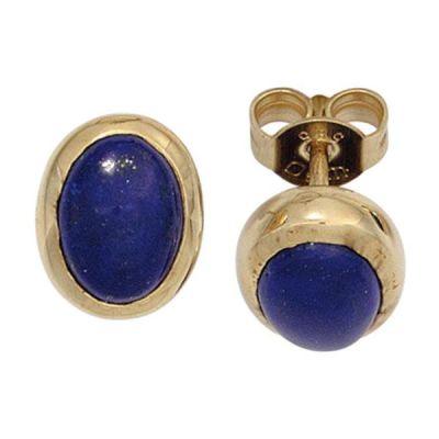 Ohrstecker 585 Gelbgold 2 Lapislazuli blau | 42477 / EAN:4053258251751