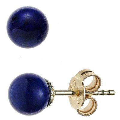 Ohrstecker 585 Gelbgold 2 Lapislazuli Ohrringe | 43980 / EAN:4053258280010