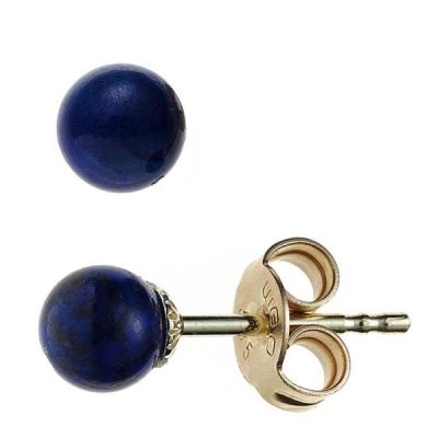 Ohrstecker 585 Gelbgold 2 Lapislazuli | 43978 / EAN:4053258279991