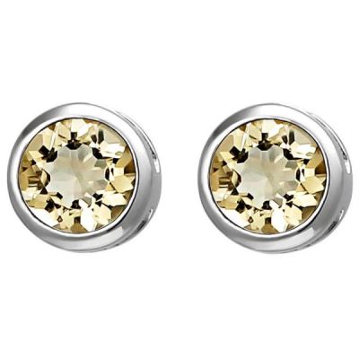 Ohrstecker 925 Sterling Silber 2 Citrine orange Ohrringe | 52794 / EAN:4053258511558