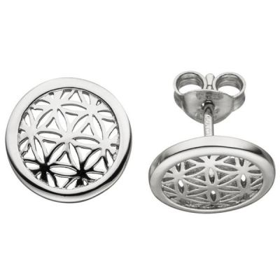 Ohrstecker blume des Lebens 925 Sterling Silber Ohrringe Silberohrringe | 52278 / EAN:4053258458433