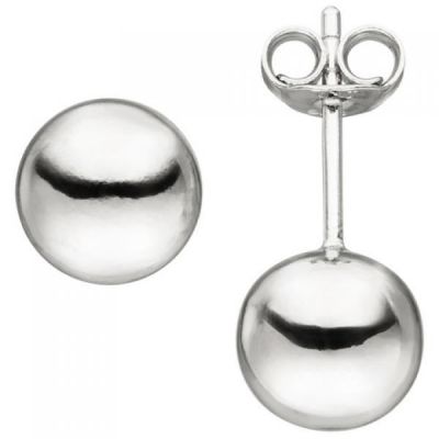 Ohrstecker Kugel 8 mm 925 Sterling Silber Ohrringe Kugelohrstecker | 49158 / EAN:4053258341537