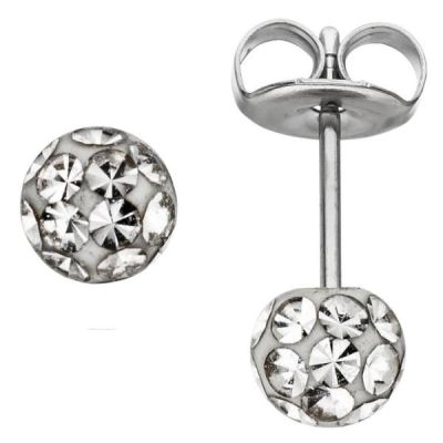 Ohrstecker Kugel Edelstahl SWAROVSKI® ELEMENTS Kugelohrstecker | 45013 / EAN:4053258293324