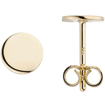 Ohrstecker Plättchen 333 Gold Gelbgold | 53319 / EAN:4053258538098