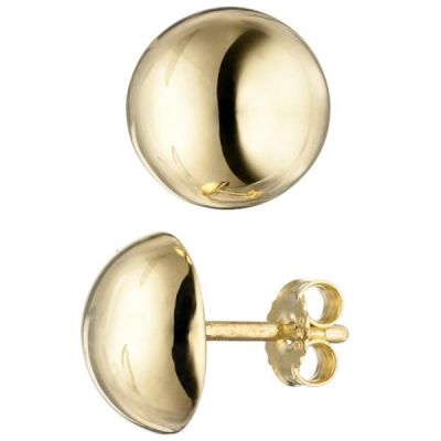 Ohrstecker rund 925 Sterling Silber gold vergoldet Ohrringe | 46286 / EAN:4053258308479