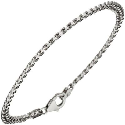 Panzerarmband 925 Sterling Silber rhodiniert 19 cm - 3,6 mm Karabiner | 40948 / EAN:4053258224243