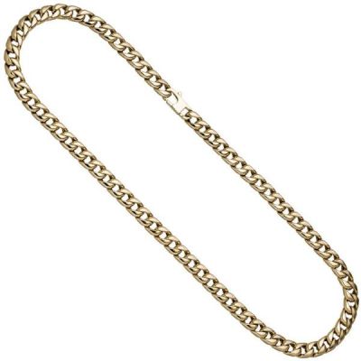 Panzerkette 585 Gelbgold 50 cm Kette Halskette Goldkette Karabiner | 52097 / EAN:4053258467848